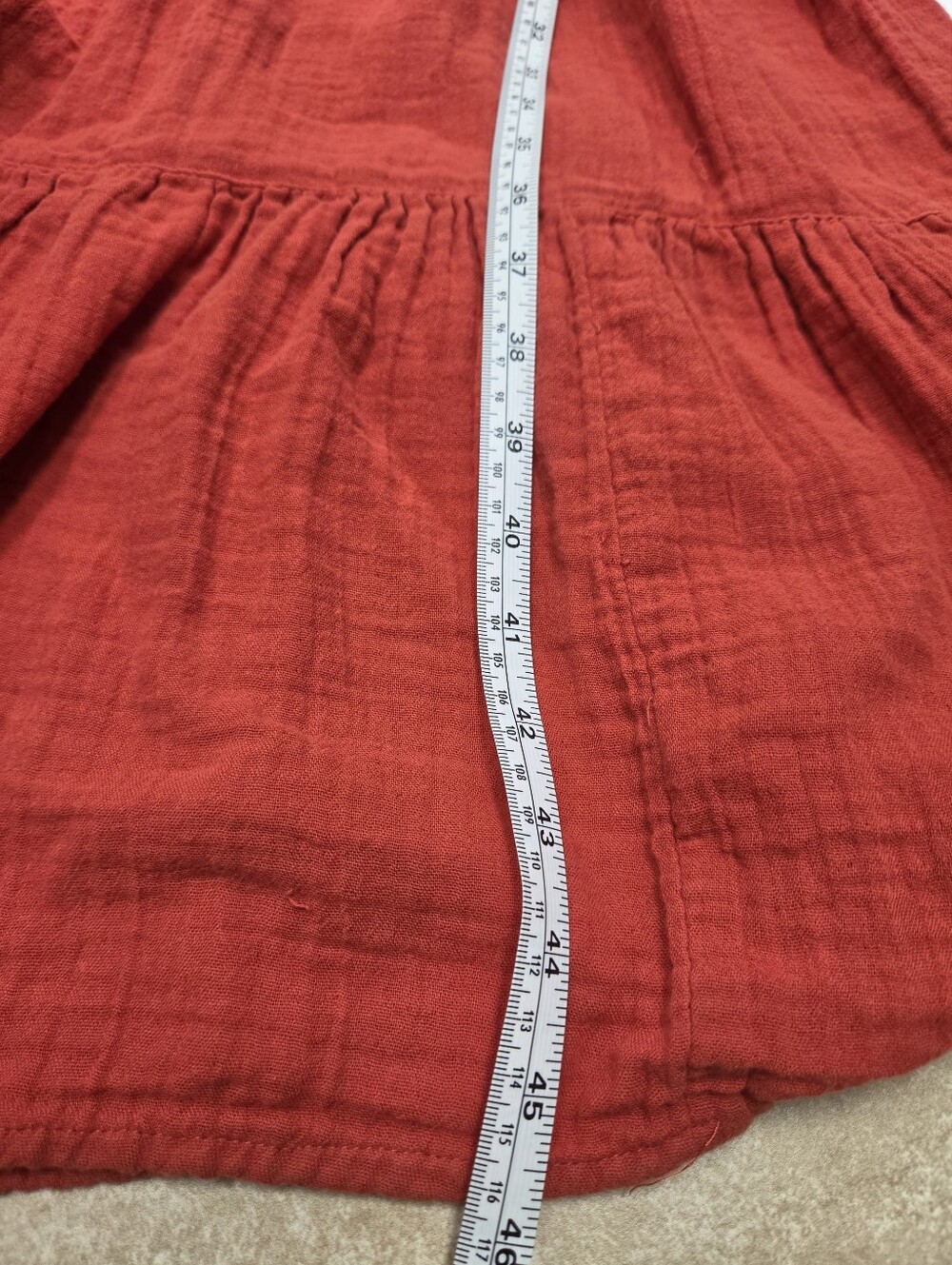 Old Navy 100% Cotton All-Day Maxi tiered Swing Dress teracotta sz XL - Picture 8 of 8